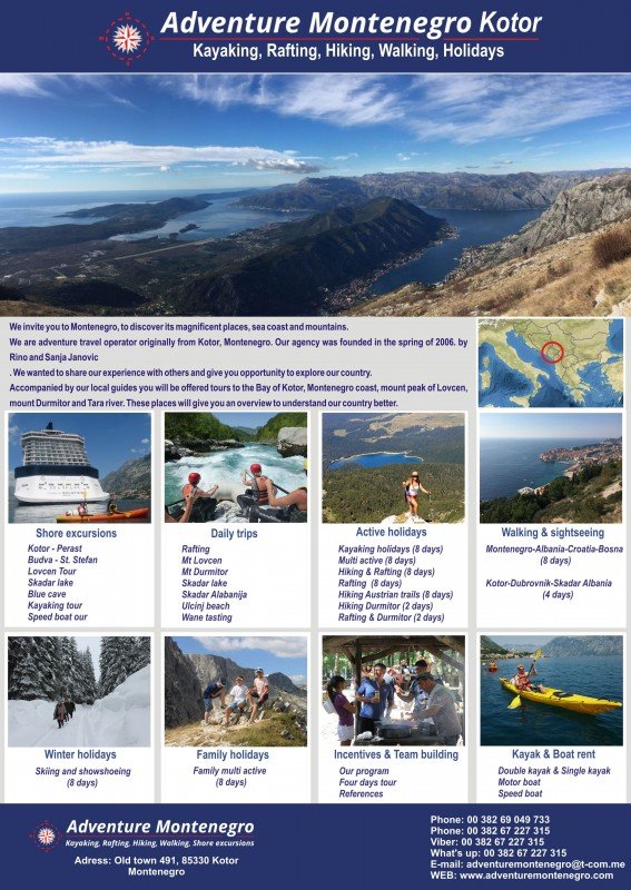 DOO Janovic Adventure Montenegro Kotor